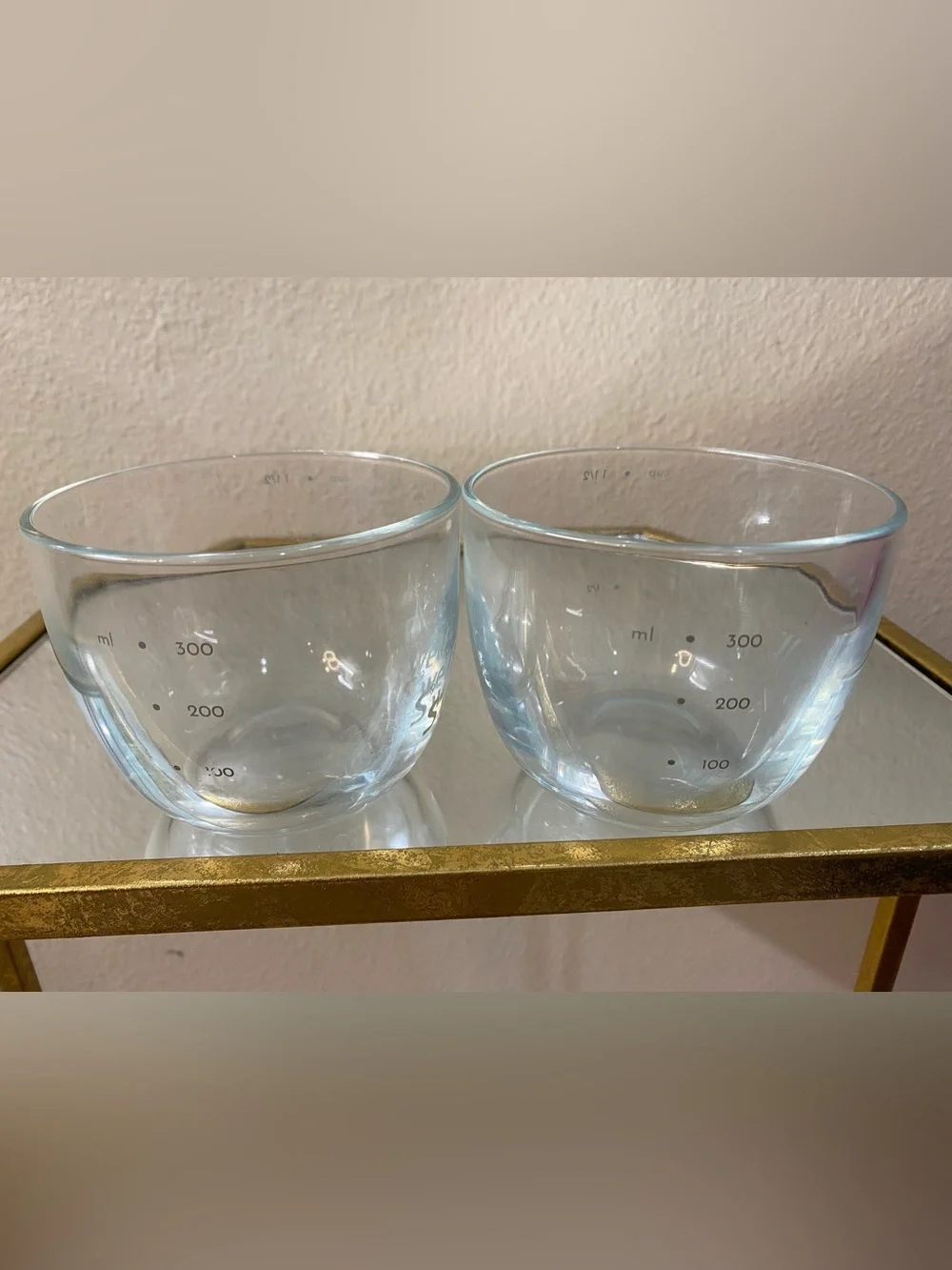 Swell Clear Glass measuring cups – Set of 2